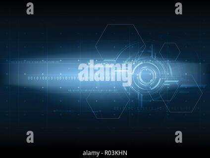 L'avenir technologique élevé résumé vecteur d'interface design d'arrière-plan Illustration de Vecteur