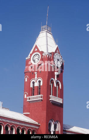 Close up, Chennai Central Railway station, Chennai, Tamil Nadu, Inde, Asie Banque D'Images