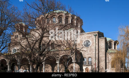 SOFIA, BULGARIE - 20 décembre 2016 : église cathédrale Saint Nedelya à Sofia, Bulgarie Banque D'Images