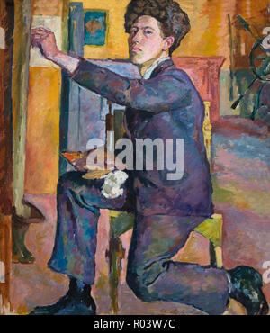 Autoportrait, Alberto Giacometti, 1921, Kunsthaus Zurich, Zurich, Switzerland, Europe Banque D'Images