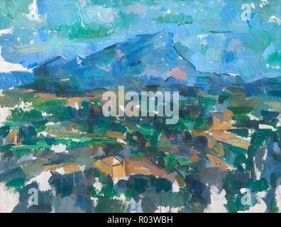Montagne Sainte-Victoire , Paul Cézanne, 1904-1906, Kunsthaus Zurich, Zurich, Switzerland, Europe Banque D'Images