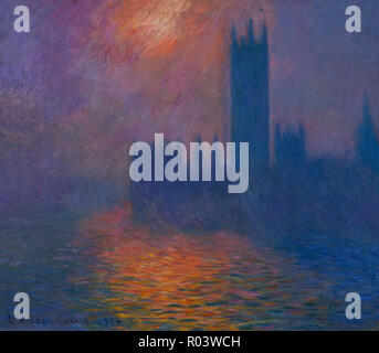 Chambres du Parlement, Coucher de soleil, Claude Monet, 1904, Kunsthaus Zurich, Zurich, Switzerland, Europe Banque D'Images