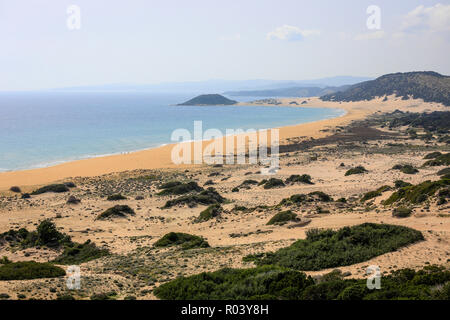Dipkarpaz, République turque de Chypre du Nord, Chypre - Golden Beach Banque D'Images
