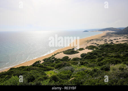 Dipkarpaz, République turque de Chypre du Nord, Chypre - Golden Beach Banque D'Images