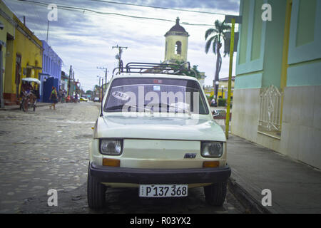 Trinidad est une ville du centre de Cuba, connu pour sa vieille ville coloniale et des rues pavées. Banque D'Images