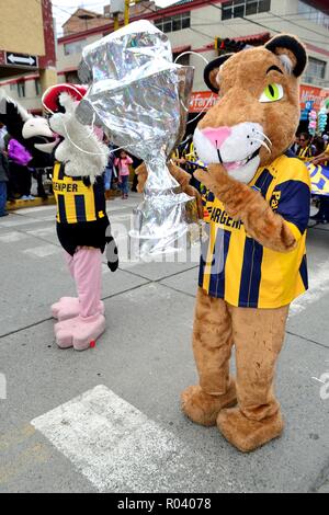 Virgen de la Candelaria - Carnaval à Huaraz. Département d'Ancash au Pérou. Banque D'Images