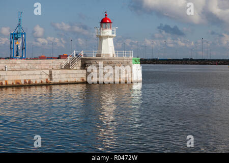 Leuchtturm à Malmo. Malmo, Scania, en Suède. Banque D'Images