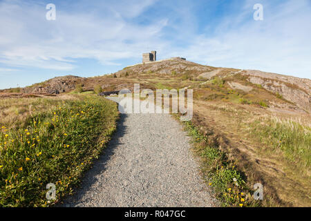 La tour Cabot sur Signal Hill, à St John's, Terre-Neuve. St John's, Terre-Neuve et Labrador, Canada. Banque D'Images