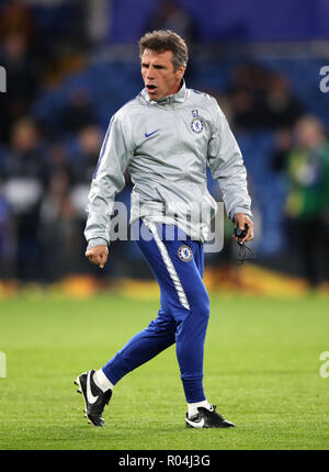 Assistant manager Gianfranco Zola Chelsea Banque D'Images