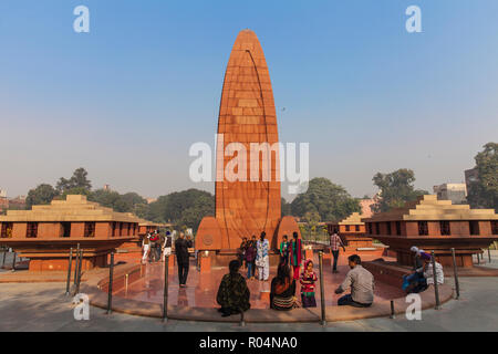 Mémorial de Jallianwala Bagh Garden, Amritsar, Punjab, en Inde, en Asie Banque D'Images