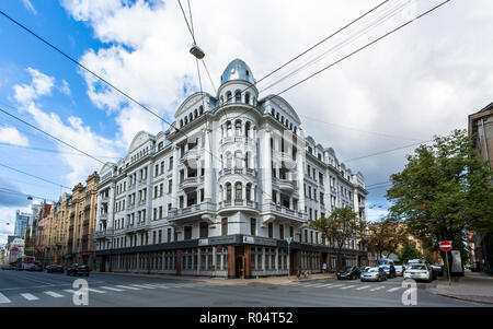 Bâtiment historique KGB, Riga, Lettonie, Pays Baltes, Europe Banque D'Images