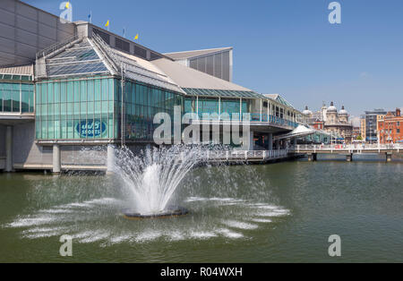 Princes Quay shopping centre - construits sur pilotis dans le quartier historique de Princes Dock à Hull, Humberside, East Yorkshire Banque D'Images