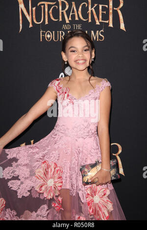 Ariana Greenblatt 10/29/2018 La première mondiale de 'Casse-Noisette et l'arrivée des quatre royaumes qui s'est tenue à La Ray Dolby Ballroom à Los Angeles, CA Photo : Cronos/Hollywood News Banque D'Images