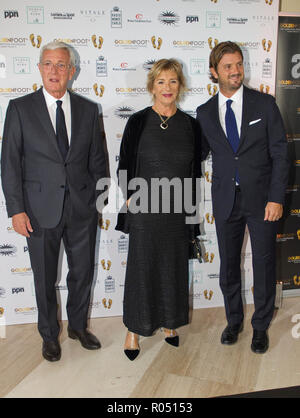 Monaco, Monte Carlo - le 30 octobre 2018 : Goldenfoot, les Champions Gala Promenade avec Marcello Lippi et femme et son fils Davide. Pied d'or, prix, Soccer, Fussball, Fussballer, Sport, Famille, Sportler, Familie, Sohn, dans le monde d'utilisation | Banque D'Images