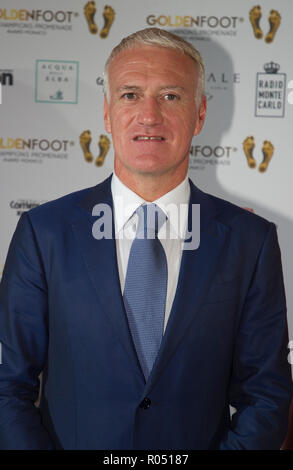 Monaco, Monaco. 30Th Oct, 2018. Monaco, Monte Carlo - le 30 octobre 2018 : Goldenfoot, les Champions Gala Promenade avec Didier Deschamps. Pied d'or, prix, Soccer, Fussball, Fussballer, Sport, Sportler, | Conditions de crédit dans le monde entier : dpa/Alamy Live News Banque D'Images