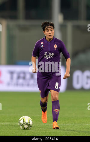 Alice Parisi (Fiorentina) au cours de l'Uefa Women's Champions League 2018-2019 Série de 16 femmes entre Fiorentina 0-6 Chelsea Femmes au stade Artemio Franchi le 31 octobre 2018 à Florence, en Italie. Credit : Maurizio Borsari/AFLO/Alamy Live News Banque D'Images