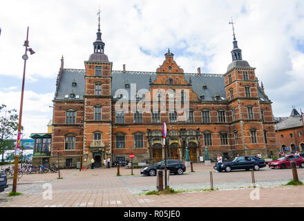 La gare au centre-ville d'Elseneur également connu sous le nom d'Elseneur est une ville portuaire de l'est du Danemark Banque D'Images