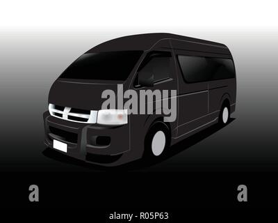 Vector cartoon voiture, fourgonnette Illustration de Vecteur