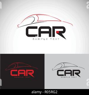 Résumé de la conception automobile voiture concept sujets logo vector modèle. Vector illustration Illustration de Vecteur