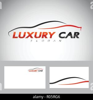 Résumé de la conception automobile voiture concept sujets logo vector modèle. Vector illustration Illustration de Vecteur