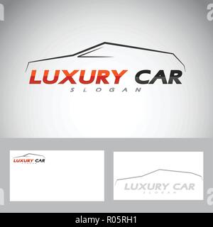 Résumé de la conception automobile voiture concept sujets logo vector modèle. Vector illustration Illustration de Vecteur