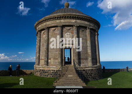 Temple Mussenden, descente Demesne, Castlerock, Coleraine, le comté de Londonderry, Irlande Banque D'Images