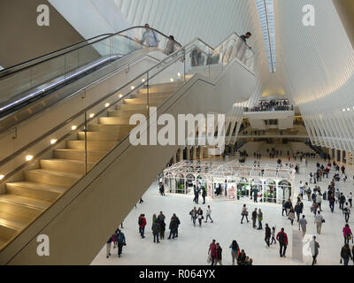 Le Westfield WORLD TRADE CENTER, près de l'emplacement de la catastrophe le 11 septembre 2001 à Manhattan, New York. Photo : Tony Gale Banque D'Images