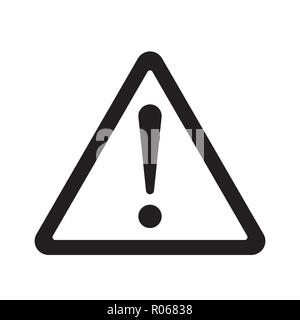 Danger sign vector icône. Attention attention illustration Illustration de Vecteur