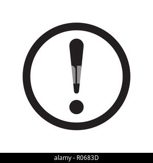 Panneau d'avertissement vector icône. Attention attention illustration Illustration de Vecteur