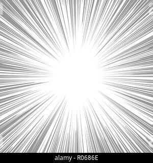 Le style comique rétro arrière-plan avec les rayons du soleil Illustration de Vecteur