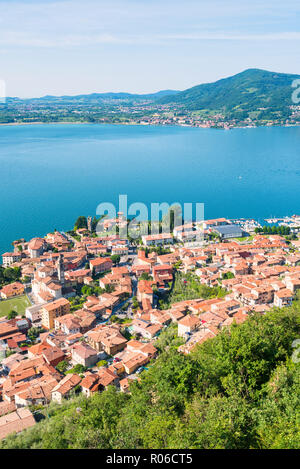 Predore, le lac d'Iseo, province de Bergame, Lombardie, Italie, Europe district Banque D'Images