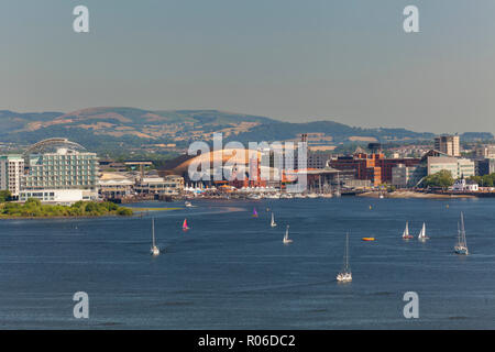 La baie de Cardiff, Pays de Galles, Royaume-Uni, Europe Banque D'Images