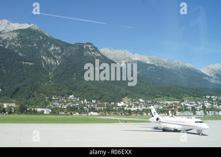L''aéroport d''innsbruck Autriche Banque D'Images