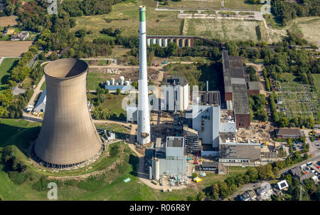 Photographie aérienne, EON, démolition prévue power plant Knepper, centrale à charbon, Deininghausen, Dortmund, Ruhr, Rhénanie du Nord-Westphalie, Germ Banque D'Images