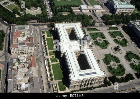 Wien, Luftbild, Naturhistorisches Museum - Vienne, vue aérienne, Musée d'Histoire Naturelle Banque D'Images