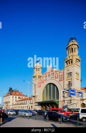 L'Europe, République tchèque, Prague, site de l'Unesco, Hlavni Nadrazi, la gare principale Banque D'Images