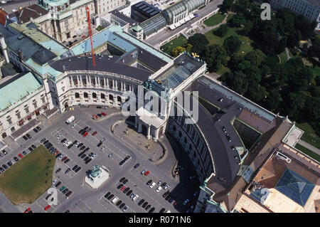 Wien, Hofburg, Heldenplatz, Luftaufnahme Banque D'Images