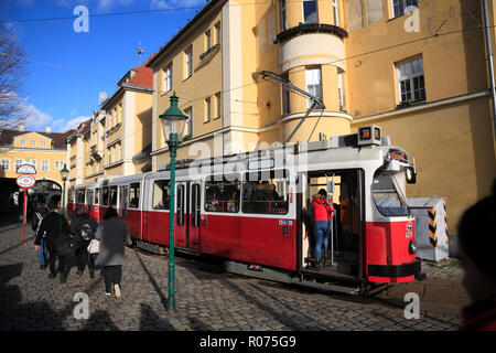 Wien, Österreich, Grinzing, tram Linie 38, Grinzing, Vienne, Autriche, Europe Banque D'Images