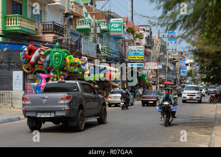 DISTRICT DE CHA-AM, THAÏLANDE - 24 février, 2017 - voir l'occupation de str Banque D'Images