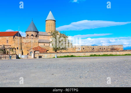 Vue panoramique d'Alaverdi monastère orthodoxe de Géorgie orientale région Kakhetia Banque D'Images