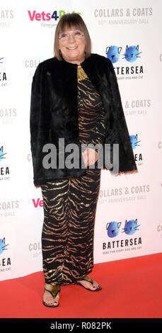 La photo doit être crédité ©Presse Alpha 078237 01/11/2018 Hilary Alexander au col et bal de gala Manteaux 2018 tenue à Battersea Evolution dans Battersea Park, Londres Banque D'Images