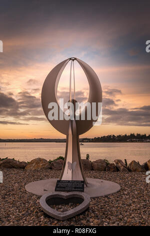 Cuan Aingeal" ou Ange Harbour est situé dans le comté de Wexford Ardcavan. Banque D'Images