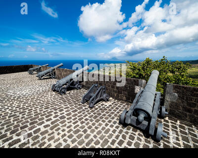 La forteresse de Brimstone Hill, forteresse Schwefelberg, UNESCO World Heritage Site, Basseterre, Saint Kitts et Nevis Banque D'Images