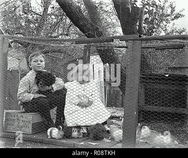 American Vintage enfant photo Banque D'Images