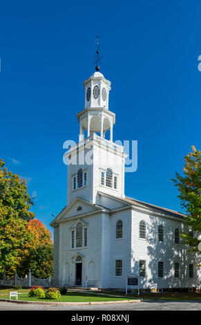 Ancienne première église (1805), Bennington, Vermont, USA. Banque D'Images