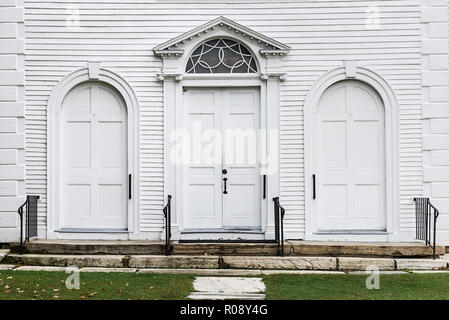 Ancienne première église (1805), Bennington, Vermont, USA. Banque D'Images