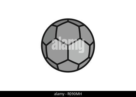 Foot Ball Logo design inspiration isolé sur fond blanc Illustration de Vecteur