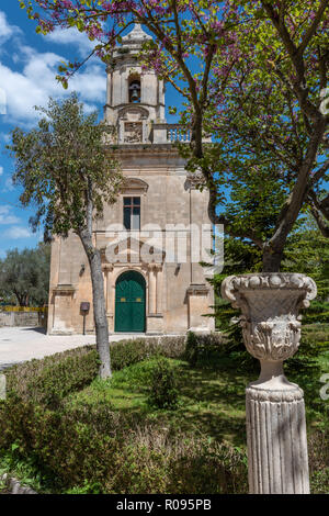 Dans l'église, les jardins Ibleo Ragusa, Sicile Banque D'Images