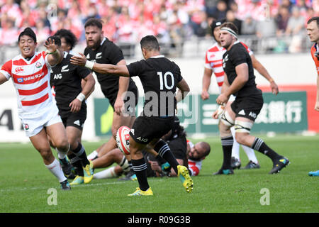 Tokyo, Japon. 06Th Nov, 2018. Richie Mo'assemblée générale de la Nouvelle-Zélande au cours de la test-match de rugby entre le Japon et la Nouvelle-Zélande au Ajinomoto Stadium à Tokyo, Japon le 3 novembre 2018. Credit : AFLO/Alamy Live News Crédit : AFLO Co.,Ltd/Alamy Live News Banque D'Images