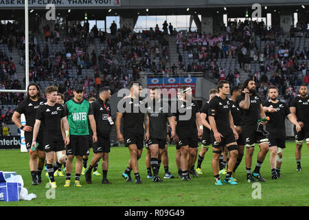 Tokyo, Japon. 06Th Nov, 2018. Les joueurs de la Nouvelle-Zélande au cours de la test-match de rugby entre le Japon et la Nouvelle-Zélande au Ajinomoto Stadium à Tokyo, Japon le 3 novembre 2018. Credit : AFLO/Alamy Live News Crédit : AFLO Co.,Ltd/Alamy Live News Banque D'Images